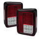 Spyder Jeep Wrangler 07-15 LED Tail Lights Red Clear ALT-YD-JWA07-LED-RC 5070401
