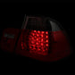 Anzo 2002-2005 BMW 3 Series E46 LED Tail lights Red/Smoke