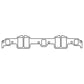 Cometic Gasket Cometic Chevrolet 348/409 W-Series Big Block V8 .059 Fiber Intake Manifold Gasket Set C15039-059