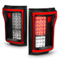 Anzo 2015-2016 Ford F-150 LED Taillights Red/Clear