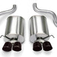 Corsa Performance 05-08 Chevrolet Corvette C6 6.0L V8 Black Sport Axle-Back Exhaust