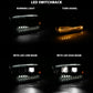 ANZO 16-18 Chevrolet Silverado 1500 LED Projector Headlights w/Plank Style Switchback Chrome w/Amber 111421