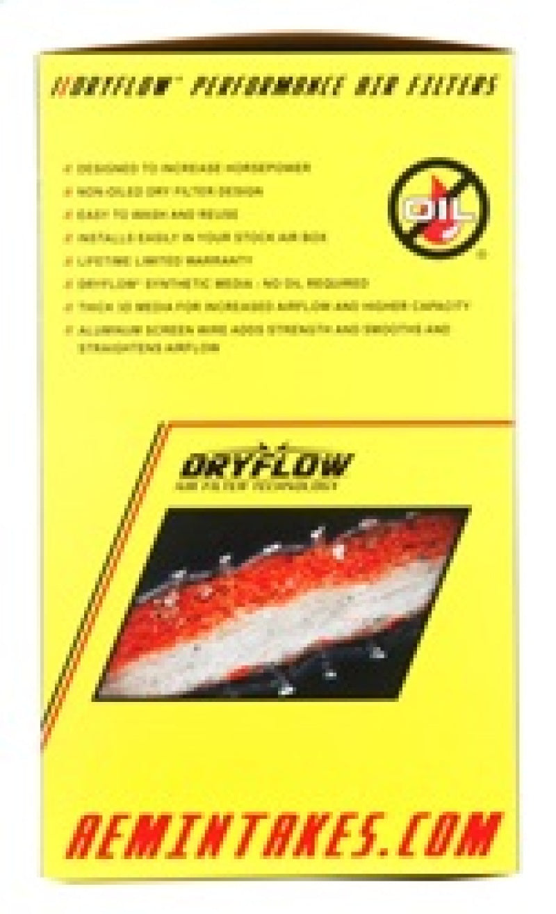 AEM Induction AEM 3.25 inch DRY Flow Short Neck 9 inch Element Filter Replacement 21-2109DK