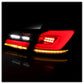 SPYDER 11-17 BMW 5 Series F10 F18 M5  Sequential Turn Signal LED Tail Light - BK ALT-YD-BMWF1011-BK 5088512