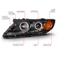 Anzo 2011-2013 Kia Optima Projector Headlights w/ Halo Black (CCFL)
