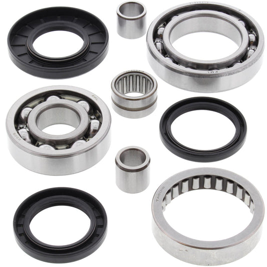 All Balls Racing 99-02 Kawasaki KVF300A Prairie 4x4 Differential Bearing & Seal Kit Rear 25-2021