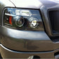 Spyder Ford F150 04-08 Projector Headlights Version 2 LED Halo LED Blk PRO-YD-FF15004-HL-G2-BK 5010209