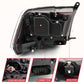 ANZO 2009-2018 Dodge Ram 1500 Projector Plank Style Switchback H.L Halo Black Amber (OE Style) 111439