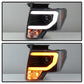 Spyder 09-14 Ford F-150 Projector Headlights - Halogen Model Light Bar - Blk PRO-YD-FF15009-SBLB-BK 5086204