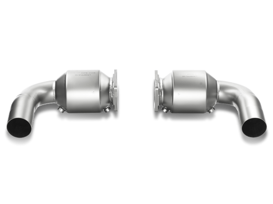 Akrapovic 10-13 Porsche 911 Turbo/Turbo S (997) Link Pipe Set w/ Cat (Titanium) L-PO997TFLS-100