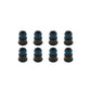 BLOX Racing 14mm Adapter Top (1/2in) w/Viton O-Ring & Retaining Clip (Set of 8) BXEF-AT-14S-8