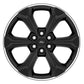 Ford Racing 15-23 F-150 22in Wheel Kit - Black w/Machined Face M-1007K-S2295B