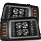 AlphaRex 92-96 Ford F-Series/Bronco NOVA-Series LED Proj Headlight Bk w/Actv Light SeqSig & SBDRL 880299 *Discontinued