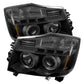 Spyder Nissan Titan 04-14 Projector Headlights LED Halo LED Blk Smke PRO-YD-NTI04-HL-BSM 5078605