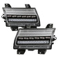 Spyder Jeep Wrangler 2018-2019 ( LED Model Only) LED Front Bumper Lights - Sequential Signal - Black 5086808
