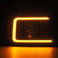AlphaRex 92-96 Ford F-Series/Bronco PRO-Series Proj Headlight Blk w/Seq. Sig & DRL 880266 *Discontinued