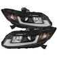 Spyder Honda Civic 2012-2014 Projector Headlights - Light Bar DRL Black PRO-YD-HC12-DRL-BK 5076519
