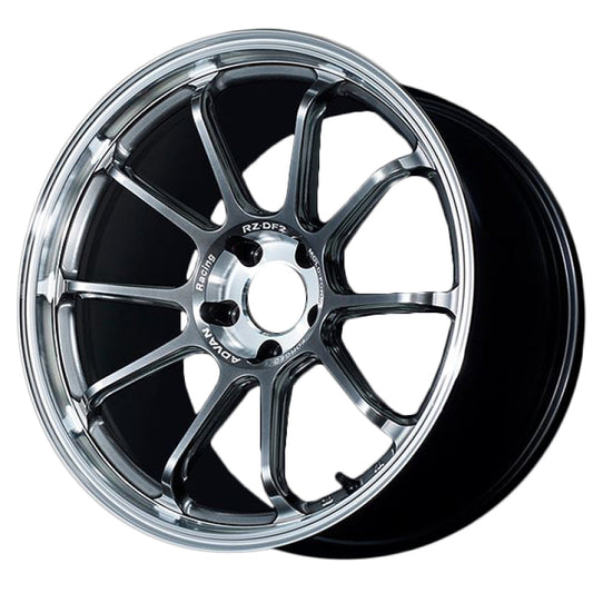 Advan RZ-DF2 Wheel 20x11.0 5x114 +35mm Diamond Cut & Hyper Platinum Black YAF0M35MDHPB
