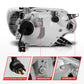 ANZO 12-15 Toyota Tacoma Projector Headlights - w/ Light Bar Switchback Black Housing 111556