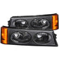 Anzo 2003-2006 Chevrolet Silverado 1500 Euro Parking Lights Black