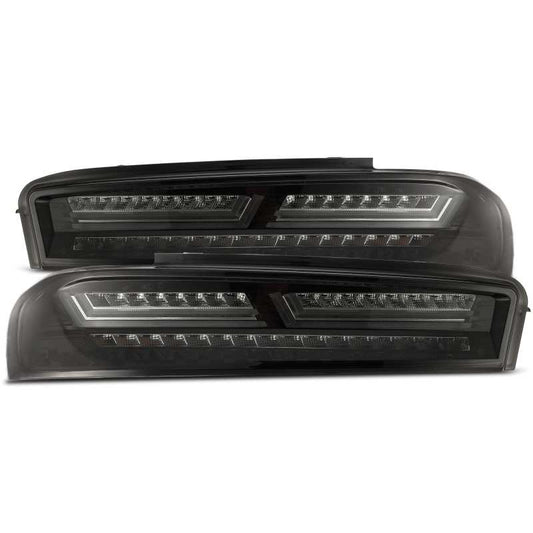 AlphaRex 16-18 Chevrolet Camaro PRO-Series LED Tail Lights Jet Black 610010 *Discontinued
