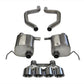 Corsa Performance 2015 Chevy Corvette Z06 3"in Axle Back Exhaust, Polished Quad 4.5in