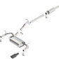 Borla 12-16 Jeep Wrangler 3.6L AT/MT 4DR 4WD S SQ RL AC SR 2.5in 2in TIP 3.5inx3.28in Black Chrome 140459BC