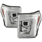 Spyder Ford F250/350/450 11-16 V2 High-Power LED Headlights-White Light Bar-Chrome PRO-YD-FS11V2PL-C 5087881