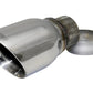 Corsa Performance Single Universal 2.5in Inlet / 4in Outlet Polished Pro-Series Tips
