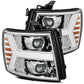 AlphaRex 07-13 Chevy 1500HD PRO-Series Proj Headlights Plank Style Chrome w/Activ Light/Seq Signal 880204 *Discontinued