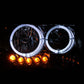 Anzo 1997-2004 Dodge Dakota Crystal Headlights Black 1pc