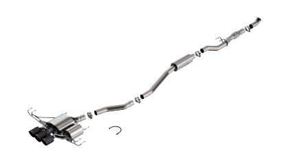 Borla 2023 Honda Civic Type R MT ATAK Catback Exhaust w/ 4in Black Anodized Carbon Fiber Tips