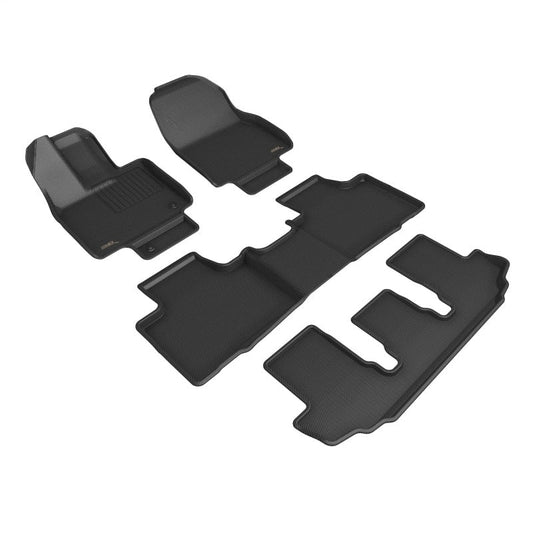 3D MAXpider 20-22 Toyota Highlander Gasoline 2nd Row Bucket Kagu 1st 2nd 3rd Row - Set (Black) L1TY27801509