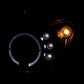 Anzo 2002-2003 Subaru Impreza Projector Headlights w/ Halo Black