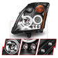 Anzo 2007-2012 Nissan Sentra Projector Headlights Black