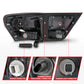 ANZO 11-13 Jeep Grand Cherokee LED Taillights w/ Lightbar Chrome Housing Red/Clear Lens 4pcs 311442