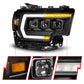 ANZO 19-24 RAM 2500/3500 Z-Series Full LED Proj Headlights DRL/Init/SeqSig - Pass. Side ONLY 111601X-R
