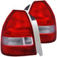 Anzo 1996-2000 Honda Civic Tail lights Red/Clear