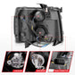 Anzo 2007-2013 Chevrolet Silverado 1500 Projector Headlights w/ Halo Black