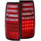 Anzo 1991-1997 Toyota Land Cruiser Fj LED Taillights Red/Clear