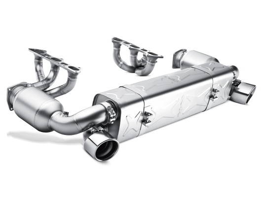 Akrapovic 00-05 Porsche 911 Turbo (996) Evolution Line w/ Cat (Titanium) w/ Titanium Tips S-PO996TE