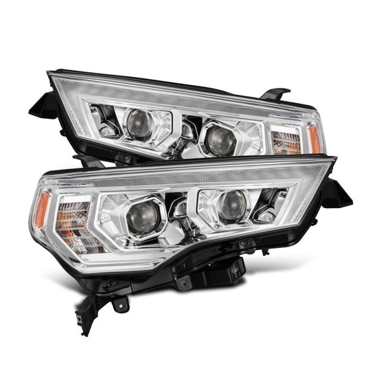 AlphaRex 14-22 Toyota 4Runner LUXX-Series LED Proj Headlights Chrome w/Actv Light & Seq. Sig + DRL 880812 *Discontinued