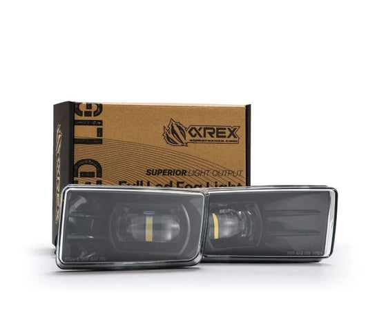 AlphaRex 07-13 Chevrolet Silverado/04-17 Tahoe DoubleTap Dual Color LED Proj Fog Lights - Wt/Ambr 210008 *Discontinued