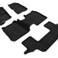 3D MAXpider 09-19 Ford Flex w Center Console Elegant 1st 2nd 3rd (2 Eyelets) -Floor Mat Set (Black) L1FR05104709