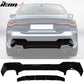 2021-2025 BMW G22 G23 4-Series Gloss Black Front Rear Lip + Side Skirt