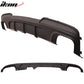 2011-2016 BMW F10 MP Black Rear Bumper Lip Diffuser Quad Twin Exhaust