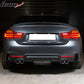 2014-2020 BMW F32 4 Series MP Style Bumper Diffuser Quad Outlet