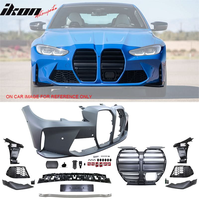 2019-2023 BMW G20 M3 Style Front Rear Bumper for Round Tips&Side Skirt