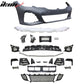 2019-2022 BMW 3 Series G20 Sedan M-Tech Style Black Front Bumper Cover