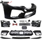 2017-2020 BMW G30 G31 5 Series CS Style Front Bumper Cover w/ 3PCS Lip